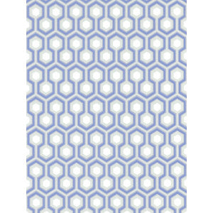 Hicks' Hexagon Blue/Gr by Cole & Son Designer Wallcovering