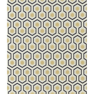 Hicks' Hexagon Black/G by Cole & Son Designer Wallcovering