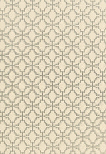 Sarana Linen Embroidery Oatmeal 67011 by Schumacher Designer Fabric