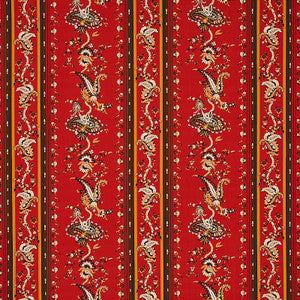 Elena Paisley Stripe Pompeii 179982 by Schumacher Designer Fabric
