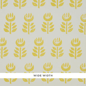 Rosenborg Yellow 5011331 by Schumacher Designer Wallpaper