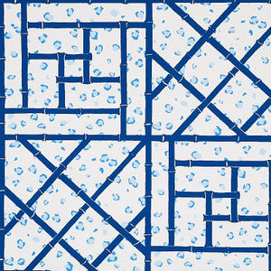 Fancy Beast Indigo 5012561 by Schumacher Designer Wallpaper