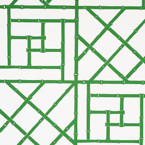 Trellis Safari Green 5012571 by Schumacher Designer Wallpaper