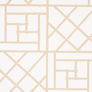 Trellis Sand 5012574 by Schumacher Designer Wallpaper