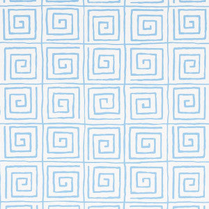 Trousdale Aqua 5012812 by Schumacher Designer Wallpaper