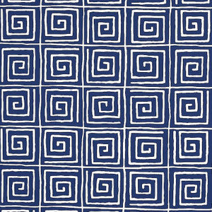 Trousdale Midnight Blue 5012813 by Schumacher Designer Wallpaper
