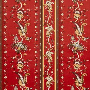 Elena Paisley Stripe Pompeii 5012892 by Schumacher Designer Wallpaper