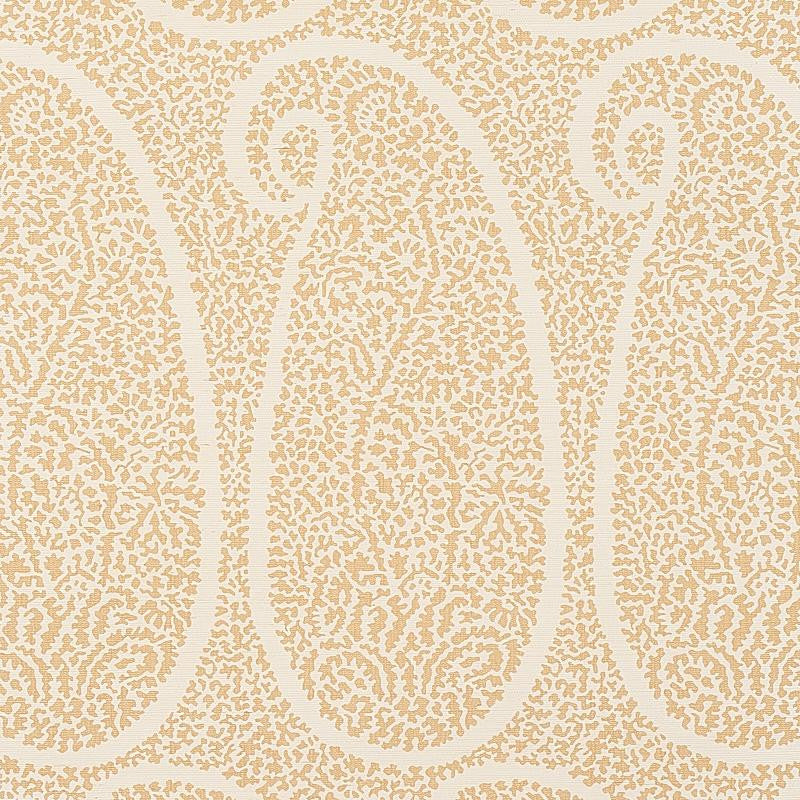 Ambala Paisley Sisal Straw 5013033 by Schumacher Designer Wallpaper Printed Grasscloths 34.0" - Swanky Fabrics -