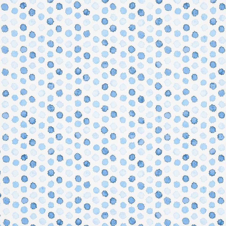 Mini Bursts Blues 5013100 by Schumacher Designer Wallpaper Perennial Favorites 13.5" - Swanky Fabrics -