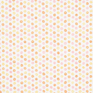 Mini Bursts Yellow & Pink 5013101 by Schumacher Designer Wallpaper