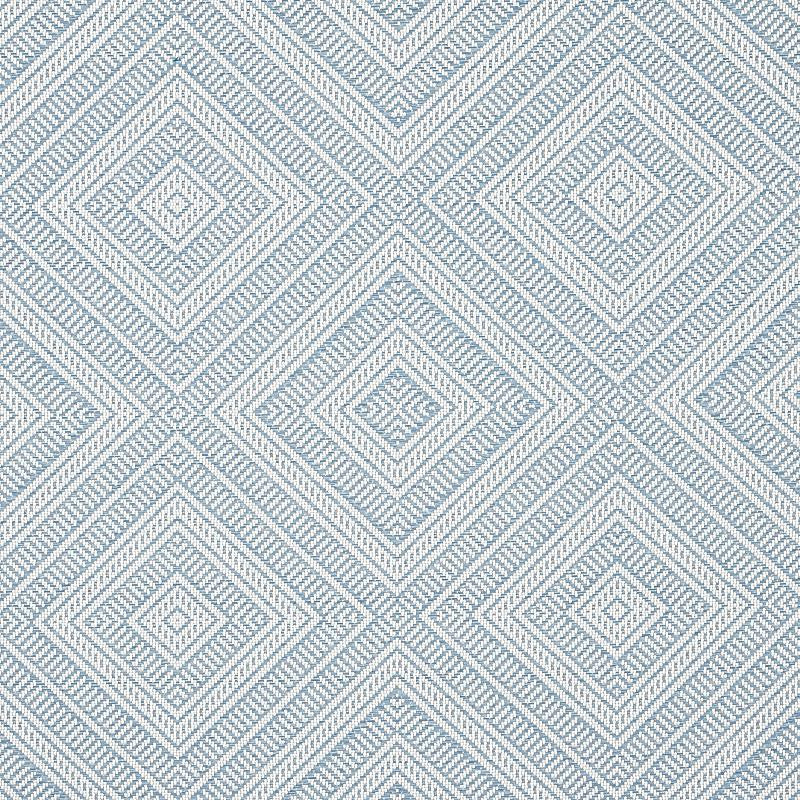 Tortola Indoor/Outdoor Sky 62845 by Schumacher Designer Fabric The Good Life Indoor/Outdoor 14.5" - Swanky Fabrics -