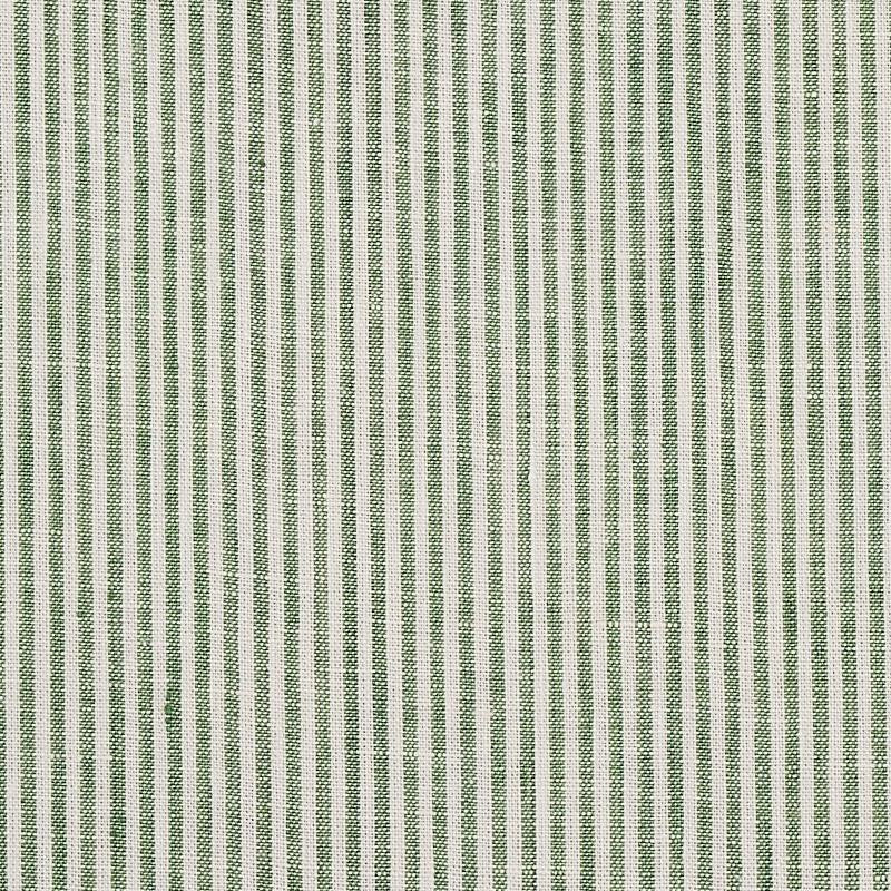 Wesley Ticking Stripe Green 65986 by Schumacher Designer Fabric New Traditional - Swanky Fabrics -