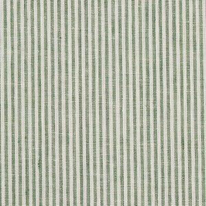 Wesley Ticking Stripe Green 65986 by Schumacher Designer Fabric