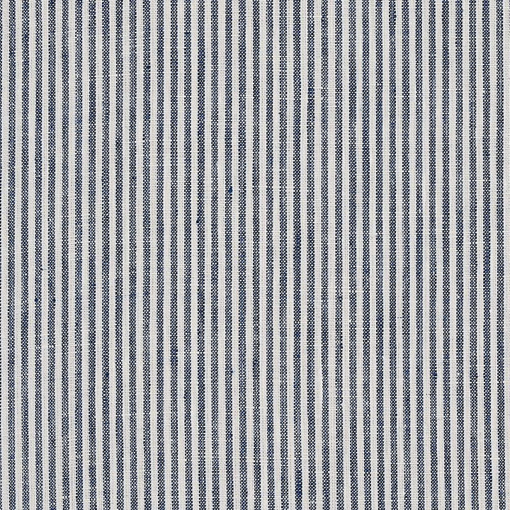 Wesley Ticking Stripe Indigo 65987 by Schumacher Designer Fabric New Traditional - Swanky Fabrics -