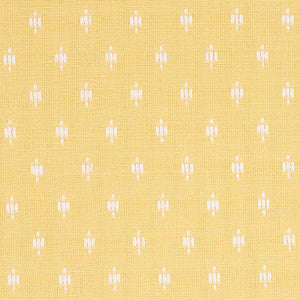 Barlow Ivory On Yellow 75534 by Schumacher Designer Fabric