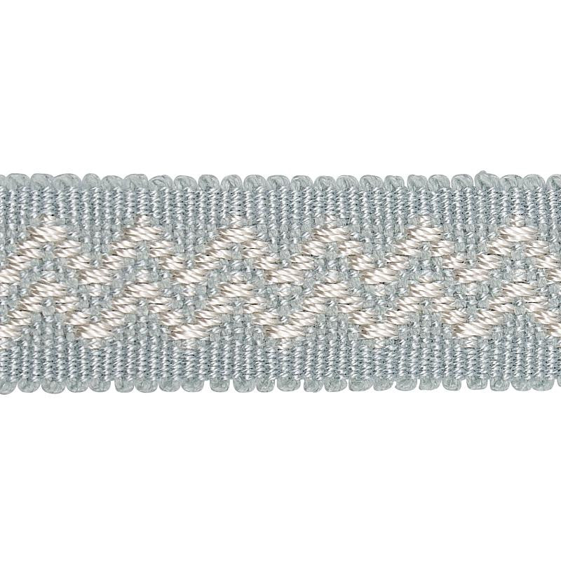 Ebba Tape Sky 80290 by Schumacher Designer Trim New Traditional - Swanky Fabrics -