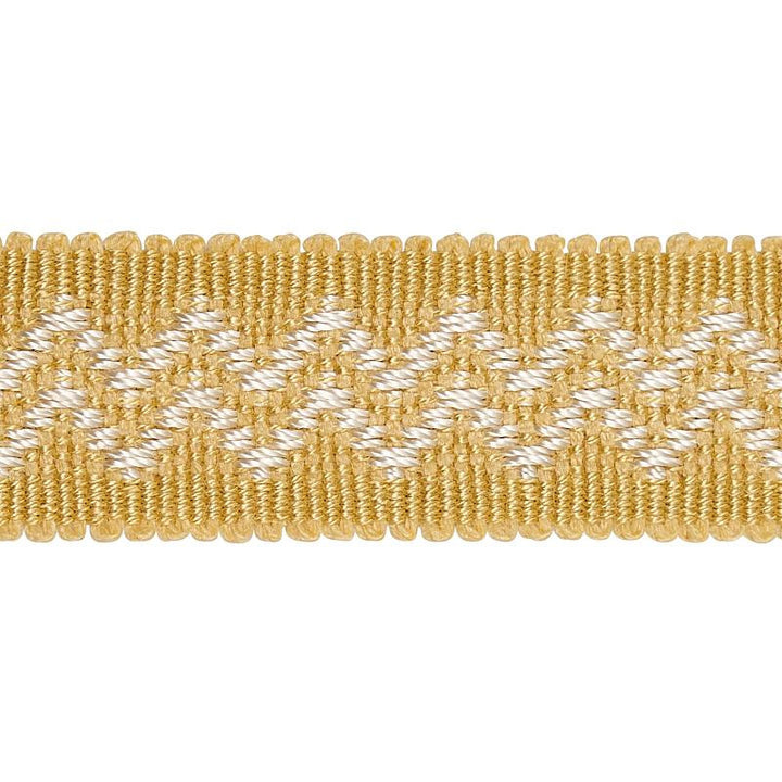 Ebba Tape Yellow 80292 by Schumacher Designer Trim New Traditional - Swanky Fabrics -