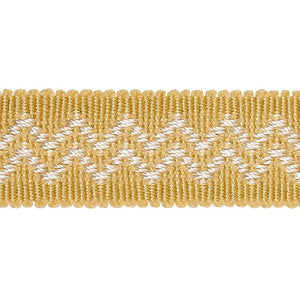 Ebba Tape Yellow 80292 by Schumacher Designer Trim