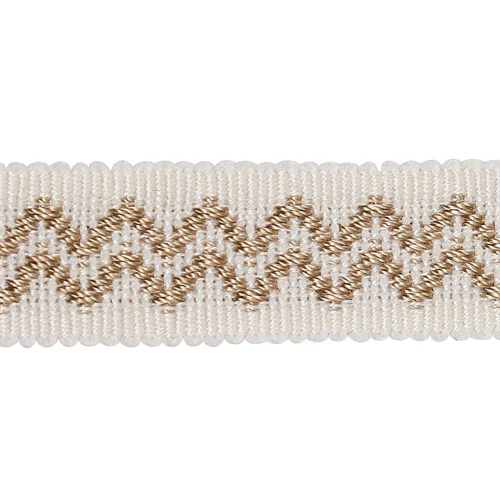 Ebba Tape Ivory 80293 by Schumacher Designer Trim New Traditional Iii - Swanky Fabrics -