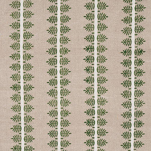 Alva Hand Block Print Green 80521 by Schumacher Designer Fabric