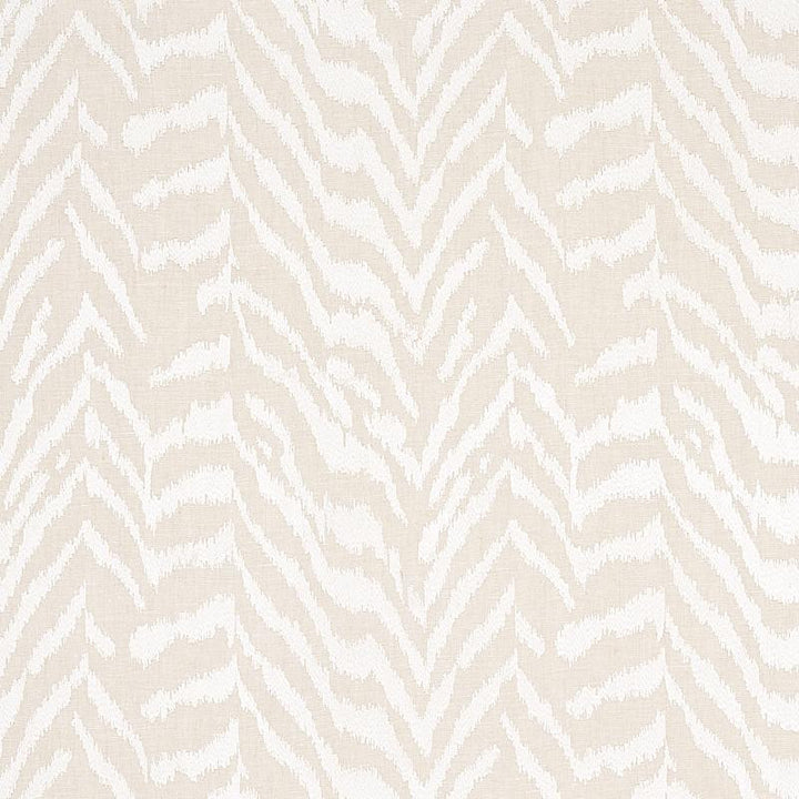 Quincy Embroidery On Linen White 80670 by Schumacher Designer Fabric Perennial Favorites 17.33" - Swanky Fabrics -