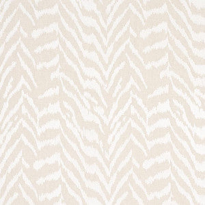 Quincy Embroidery On Linen White 80670 by Schumacher Designer Fabric