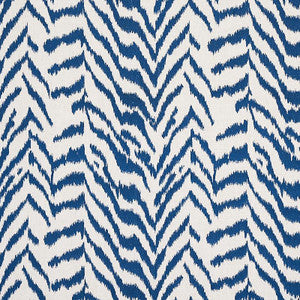 Quincy Embroidery On Linen Navy 80672 by Schumacher Designer Fabric