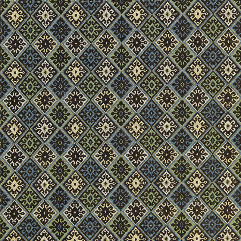 Maroc Chenille Venetian 67072 by Schumacher Designer Fabric CHROMA See Sample UNITED STATES OF AMERICA MEDIUM DUTY </p><p>Repeat: Horizontal: 7" (18CM) and Vertical: 6 1/4" (16CM) 54" WIDE (137CM) - Swanky Fabrics -