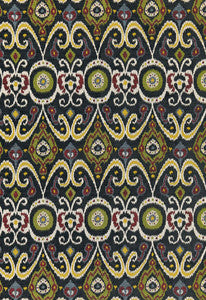 Bokhara Ikat Weave Ebony 67080 by Schumacher Designer Fabric