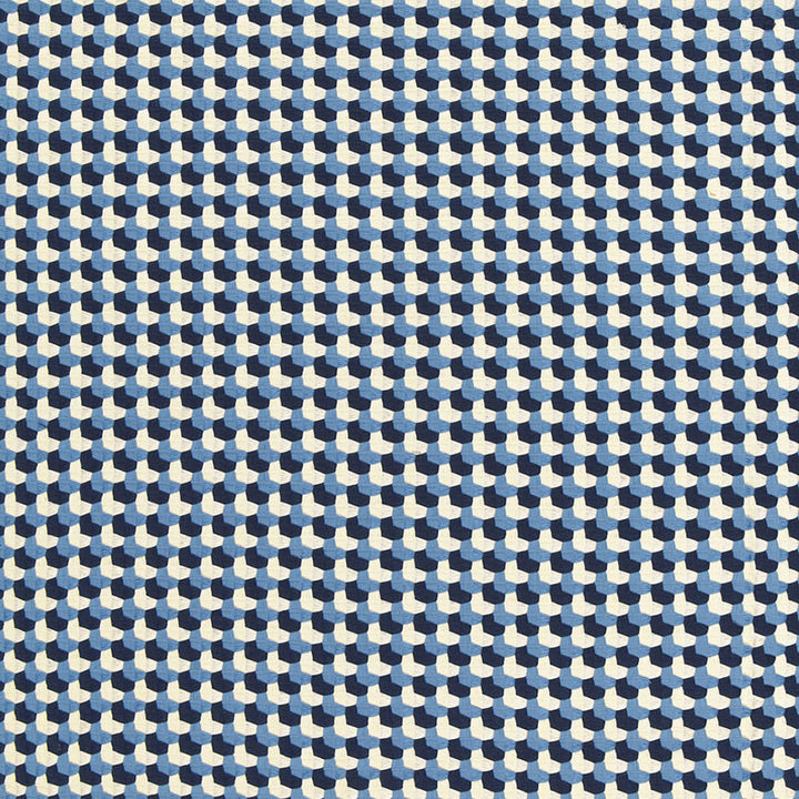 Crosstown Weave Navy 67101 by Schumacher Designer Fabric CHROMA See Sample INDIA . </p><p>Repeat: Horizontal: 1" (3CM) and Vertical: 1" (3CM) 53" WIDE (135CM) - Swanky Fabrics -