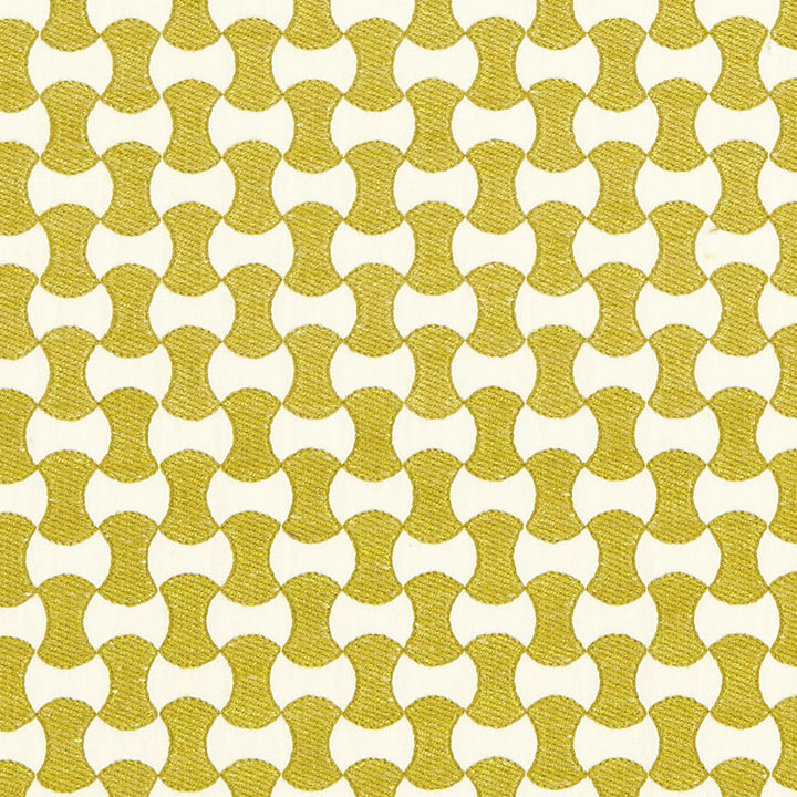 Nolita Embroidery Citron 67113 by Schumacher Designer Fabric ESSENTIALS: SMALL-SCALE UPHOLSTERY I COTTON 63% SPUN VISCOSE 37% INDIA MARTINDALE 10,000 </p><p>Repeat: Horizontal: 3/4" (2CM) and Vertical: 1 1/2" (4CM) 50.625 - Swanky Fabrics -