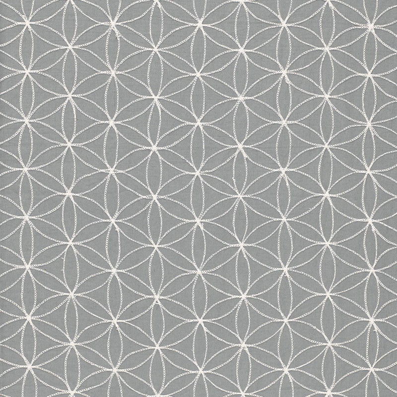 Kaleidoscope Smoke 67210 by Schumacher Designer Fabric AU NATUREL 2 LINEN 68% SPUN VISCOSE 30% INDIA MARTINDALE 8,000 </p><p>Repeat: Horizontal: 5 1/4" (13CM) and Vertical: 3" (8CM) 52 - Swanky Fabrics -