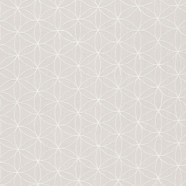 Kaleidoscope Pearl 67212 by Schumacher Designer Fabric AU NATUREL 2 See Sample INDIA . </p><p>Repeat: Horizontal: 5 1/4" (13CM) and Vertical: 3" (8CM) 52" WIDE (132CM) - Swanky Fabrics -