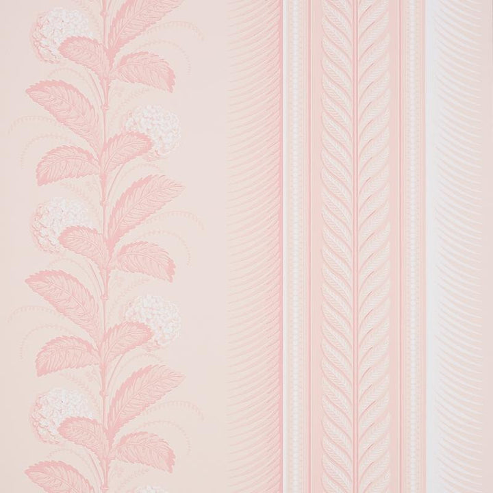 Hydrangea Drape Blush 5004458 by Schumacher Designer Wallpaper Hobe Erwin 27.0" - Swanky Fabrics -