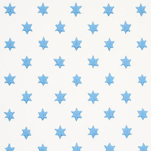 Astral Blue 5013141 by Schumacher Designer Wallpaper