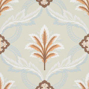 Front Waltz Sage 5013150 by Schumacher Designer Wallpaper