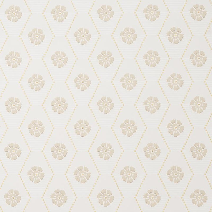 Hive Bloom Sand 5013162 by Schumacher Designer Wallpaper Hobe Erwin - Swanky Fabrics -
