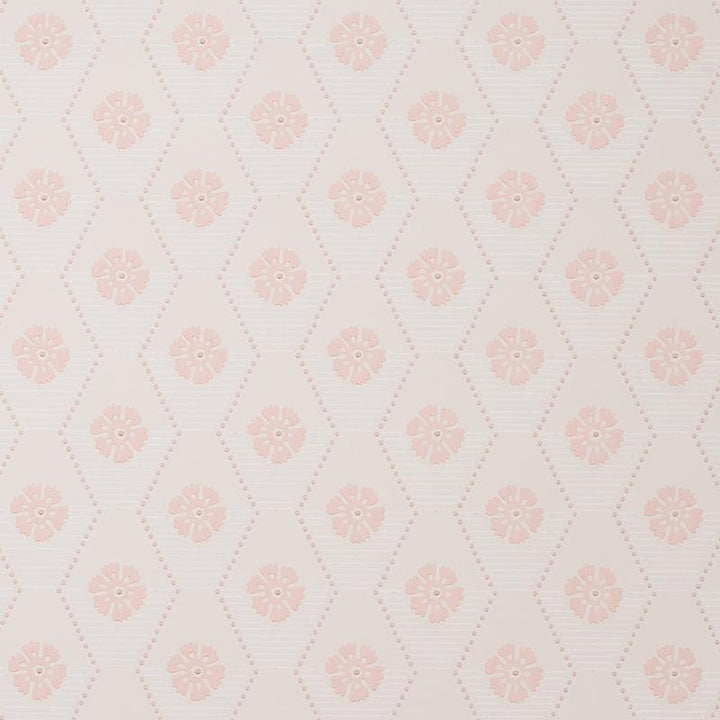 Hive Bloom Blush 5013163 by Schumacher Designer Wallpaper Hobe Erwin - Swanky Fabrics -