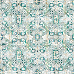 Tiraz Velvet Peacock 80603 by Schumacher Designer Fabric