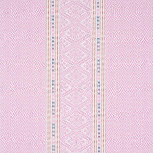 Ruiz Jacquard Pink 80612 by Schumacher Designer Fabric