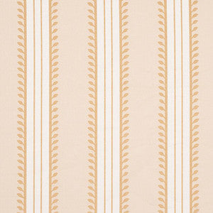 Etruscan Stripe Ivory & Ochre 80720 by Schumacher Designer Fabric