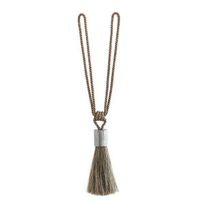Brindle Bronco Horsehair Tie Back 67260 by Schumacher Designer Trim
