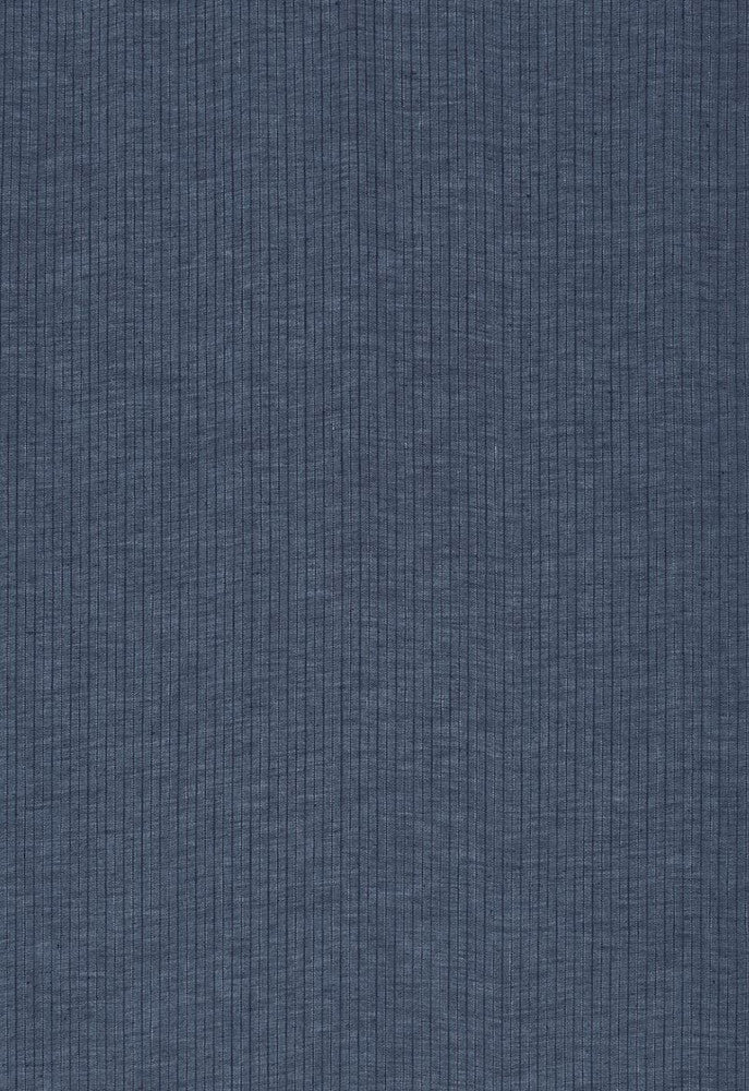 Cascade Stripe Indigo 67390 by Schumacher Designer Fabric Essentials-Sheers-Casements 100% Linen - Horizontal: 5/8- and Vertical: - 121 - Swanky Fabrics -