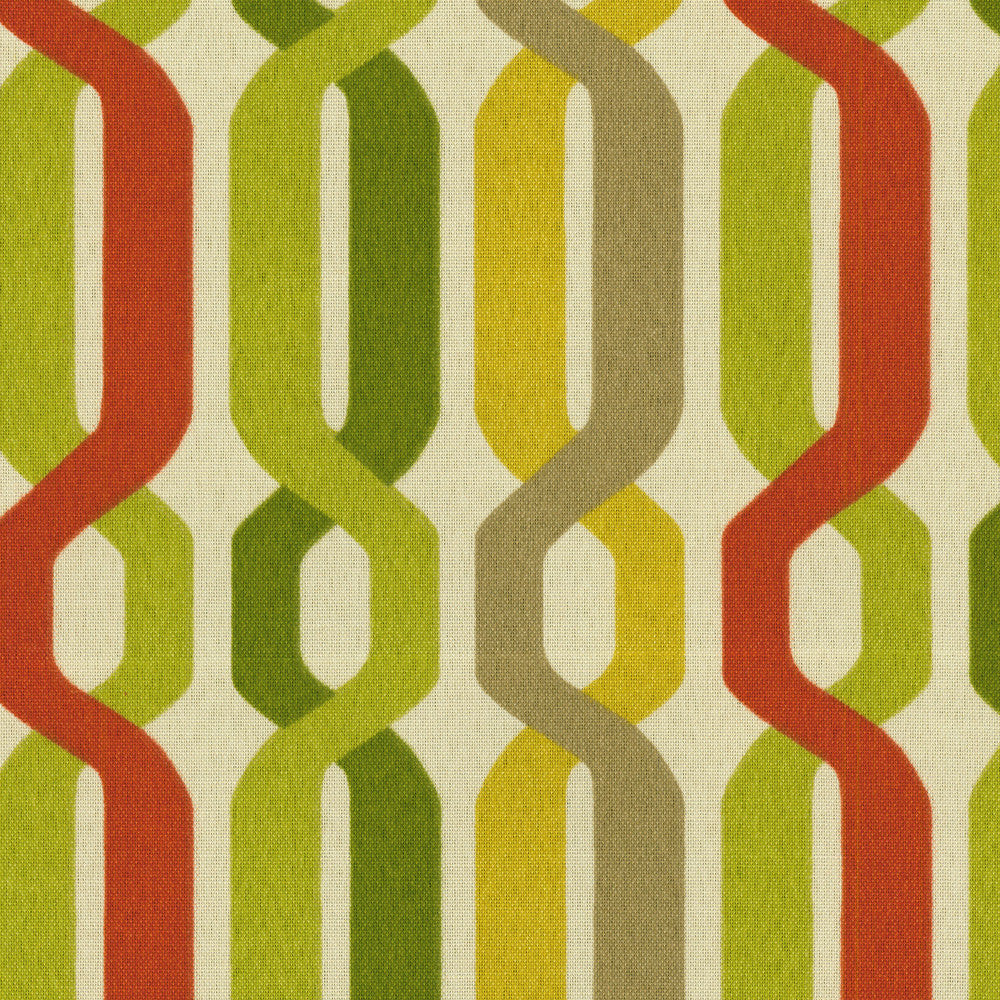 Sns A New Twist Seaweed 673940 by Waverly Designer Fabric SNS DEC 2010 100% Spun Polyester Duck U.S.A. Wyzenbeek 60,000 Horizontal: 6.75" and Vertical: 6.30" 54" - Swanky Fabrics -