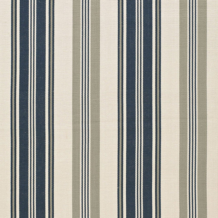 Fjord Stripe Indigo 67480 by Schumacher Designer Fabric AU NATUREL 2 COTTON 100% INDIA MARTINDALE 12,000 </p><p>Repeat: Horizontal: 13 1/8" (33CM) and Vertical: 52.75 - Swanky Fabrics -
