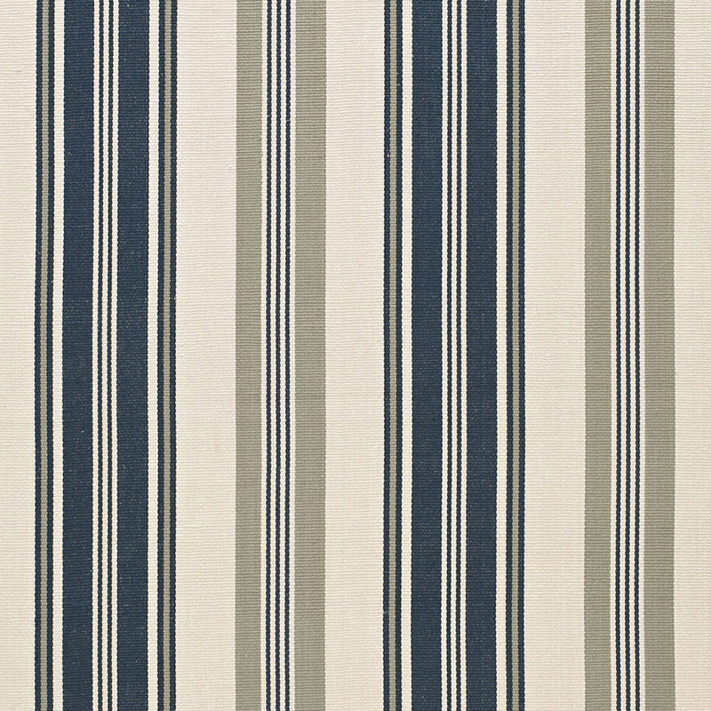 Fjord Stripe Indigo 67480 by Schumacher Fabric Schumacher Fabric Fjord Stripe Indigo 67480Fabric COTTON 100% INDIA </p><p>Repeat: H: HORZ. 13 1/8" (33CM) , V: 52.75 - Fabric Carolina -