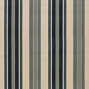 Fjord Stripe Ebony 67481 by Schumacher Designer Fabric