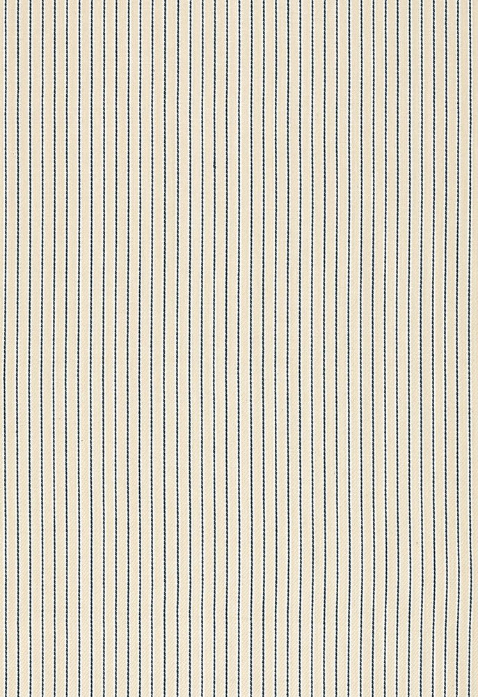 Rain Shadow Stripe Indigo 67502 by Schumacher Designer Fabric Au-Naturel 100% Cotton Martindale 36,000 Horizontal: 5/8- and Vertical: - 55 - Swanky Fabrics -