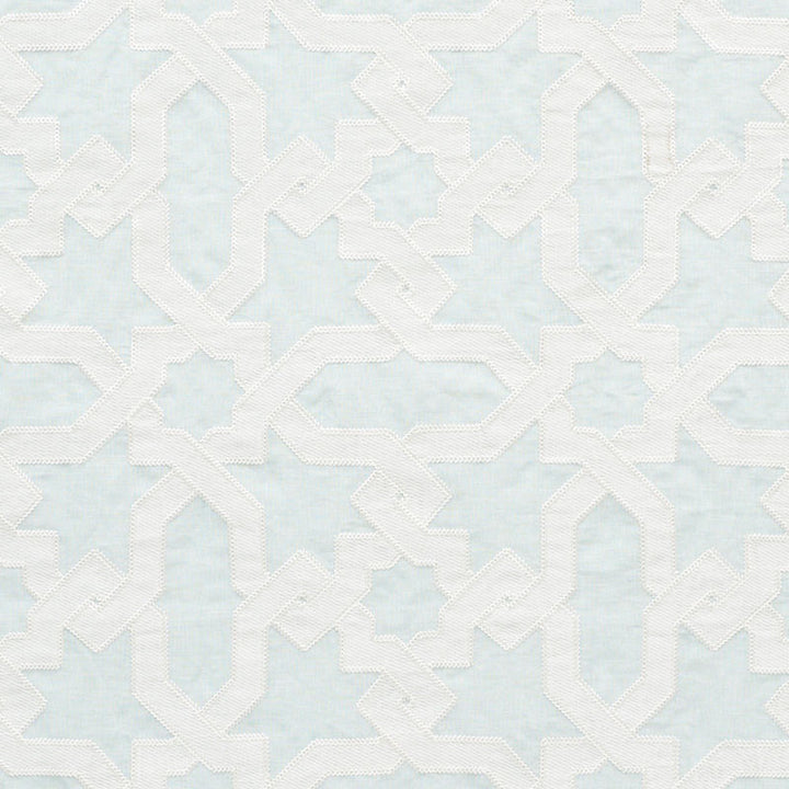 Cordoba Embroidery Mist 67573 by Schumacher Designer Fabric AU NATUREL II LINEN 56% VISCOSE 34% INDIA </p><p>Repeat: Horizontal: 6 3/4" (17CM) and Vertical: 12 5/8" (32CM) 50.375 - Swanky Fabrics -