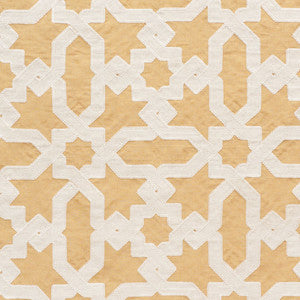 Cordoba Embroidery Ochre 67575 by Schumacher Designer Fabric